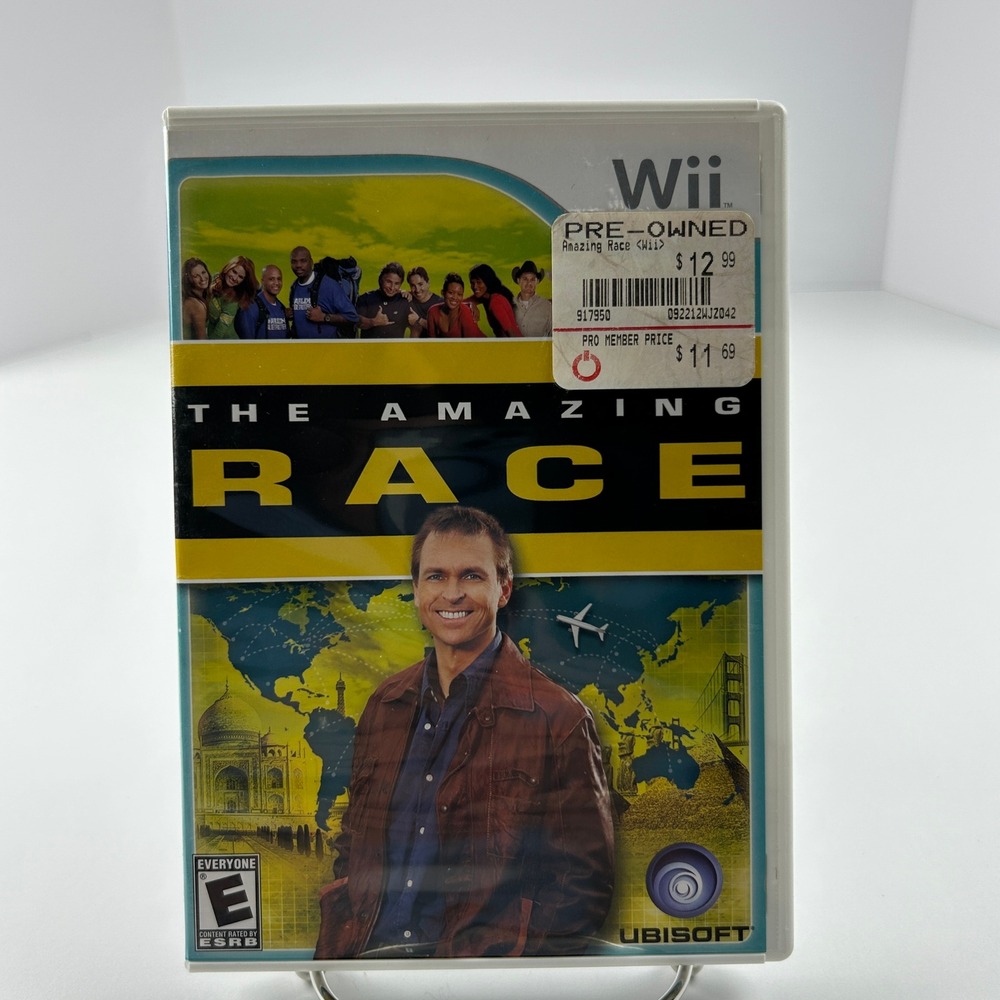 The Amazing Race Nintendo Wii Video Game Ubisoft Phil Keoghan White Case USA